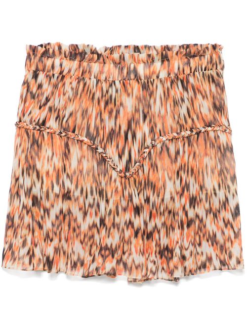 Roumi Printed Cotton Skirt