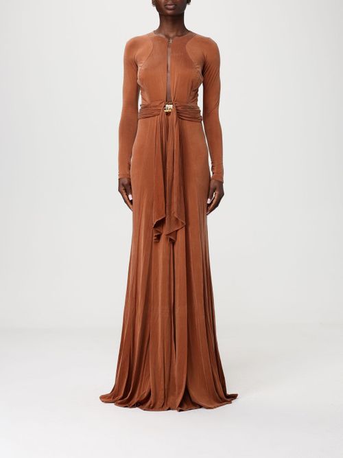 Dress Woman color Leather