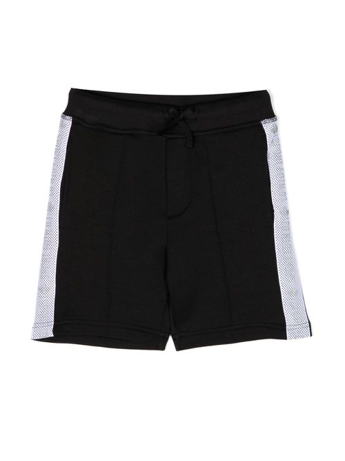 Logo-print drawstring shorts - Black