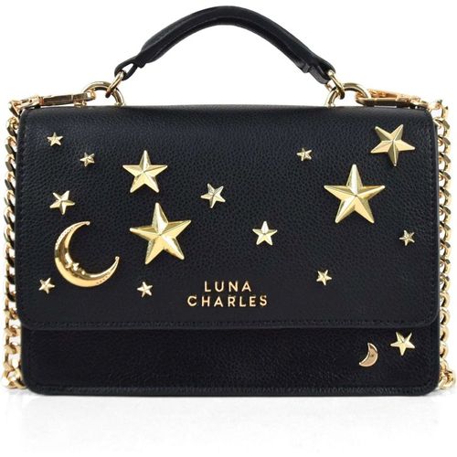 Nova Star Studded Handbag - Black & Gold