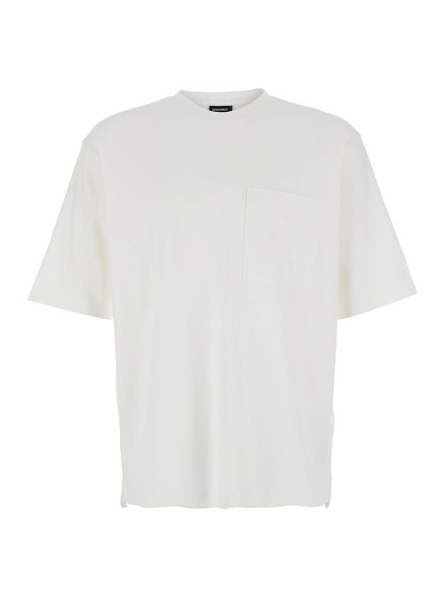 Logo-Lettering Cotton T-Shirt — White