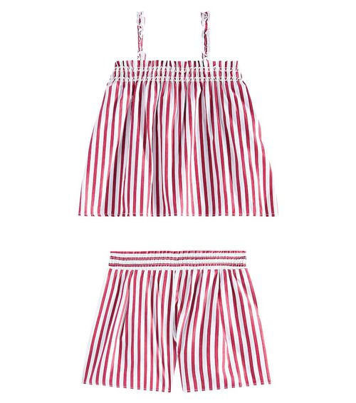 Cotton shirt and shorts set
