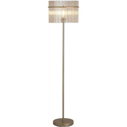 Searchlight Swizzle Floor Lamp In Gold Finish With Champagne Rods 55626CP