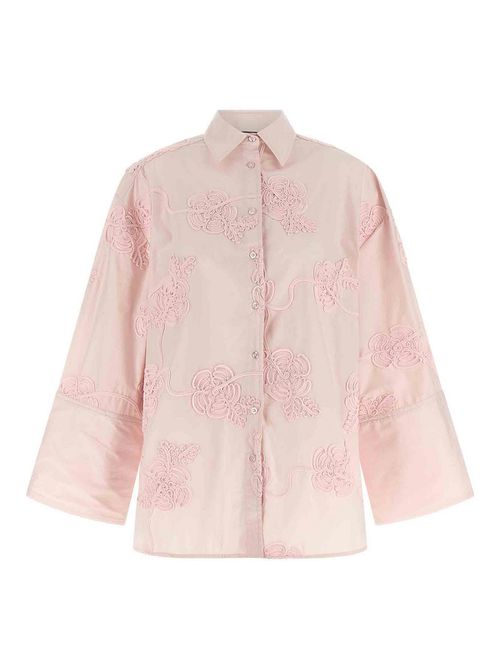 Floral Embroidery Shirt