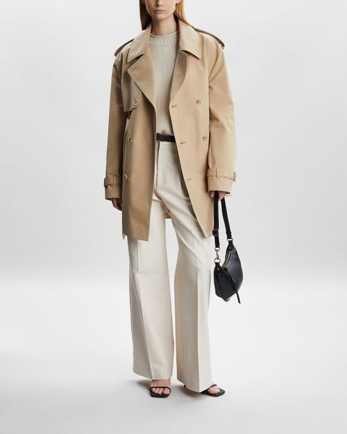 Filippa K Coat Short Trench Sand