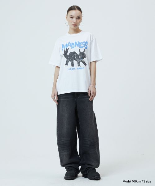 MADNESS CAT TEE WHITE