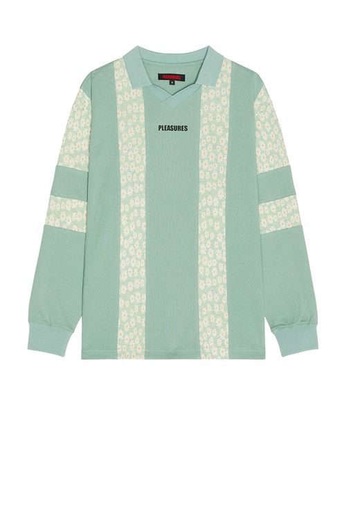 Pleasures Sounds Rugby Polo in Matcha - Green. M also in