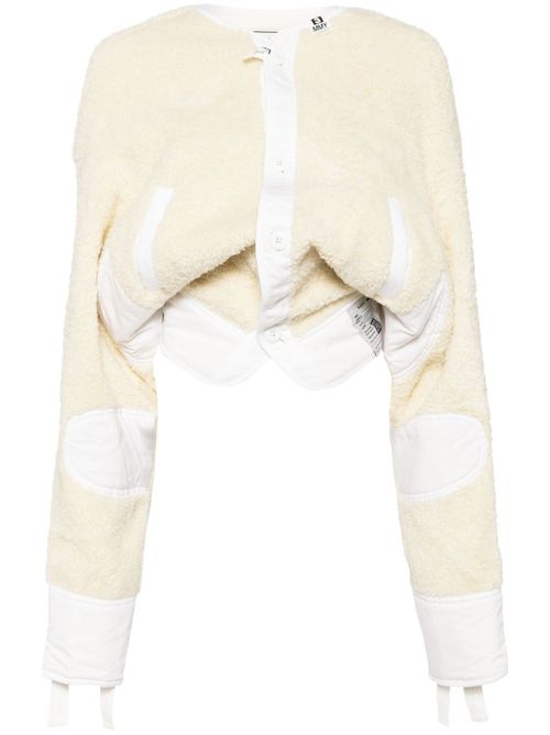 Long-sleeve cropped jacket - White