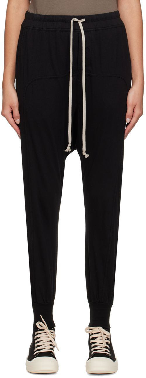 Rick Owens DRKSHDW Black Drawstring Lounge Pants