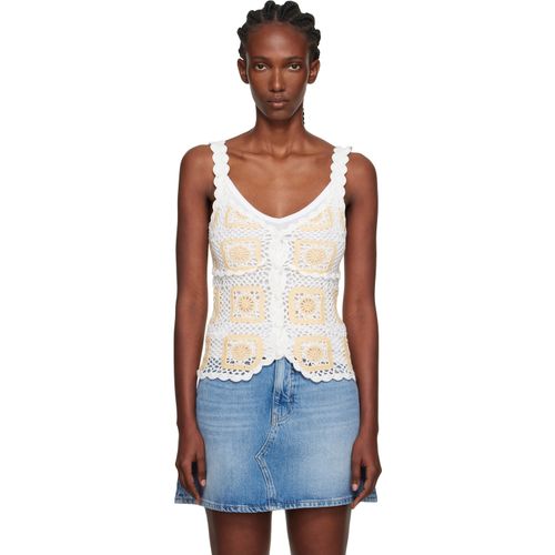 White Rosie Crochet Tank Top