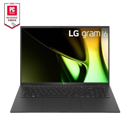LG gram 16" Lightweight Laptop, Intel® Evo Edition - AI-enabled Intel® Core™ Ultra 7 processor, Windows 11 Home, 32GB RAM, 2TB (1TB x 2) SSD, Black