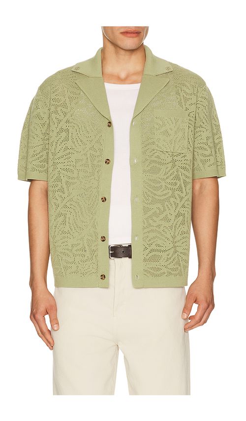 DrÃ´le De Monsieur Chemise Maille Dentelle in Green. S. Also in