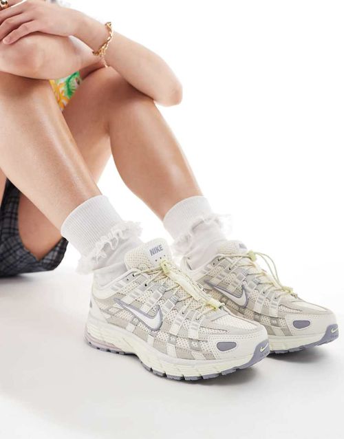 P-6000 sneakers in off white and gray