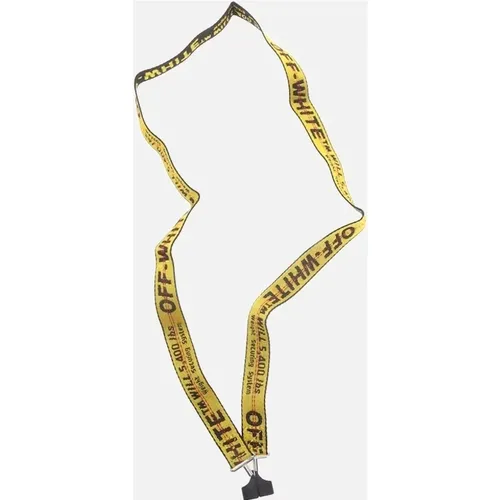 OFF-WHITE Men's Ind Belt Airpods Strap - Yellow - Size: ONE size