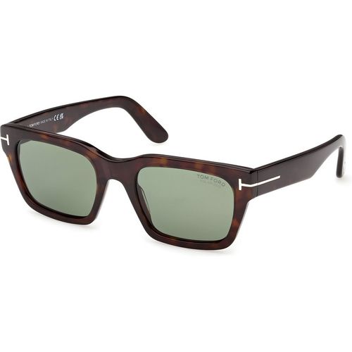 TOM FORD Man TOM FORD FT1333 ANDY-02 52R Sunglasses Acetate Havana Green Squared Polarized
