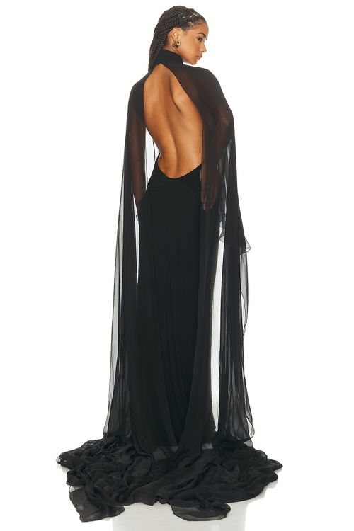 Ralph Lauren Collection Tilly Gown in Black - Black. 2 also