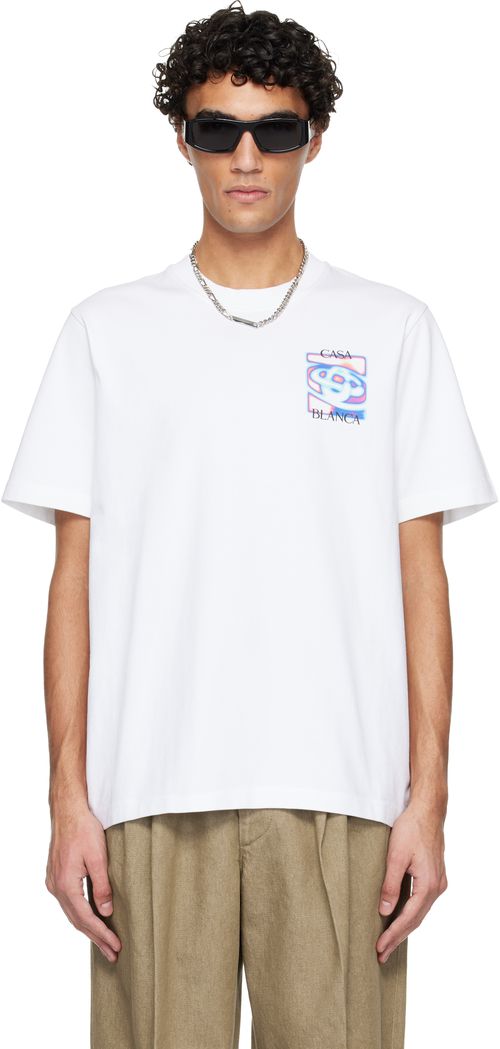 White Heat Map Logo Short Sleeve T‑shirt