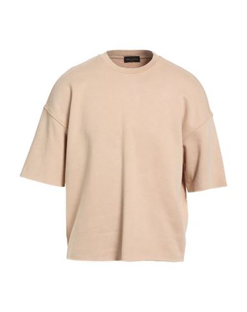 Man Sweatshirt Beige Size 36 Cotton, Nylon, Elastane