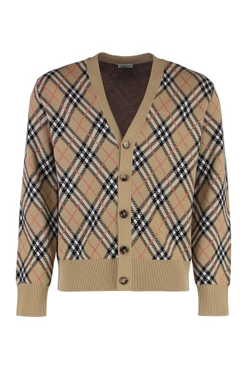 Beige V Neck Cardigan