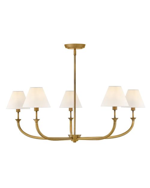 Heritage Brass LED Chandelier from the Greta Collection