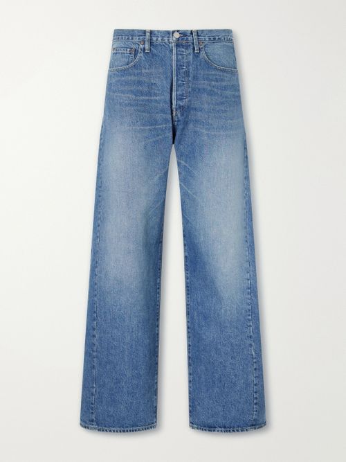 Deformation Panelled Wide-Leg Jeans