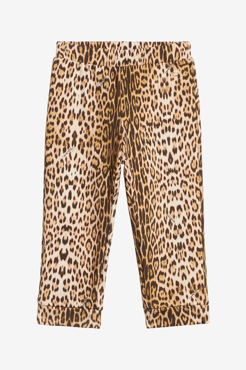 Sports Pants With Jaguar Skin Print - Female Baby Girls (6m