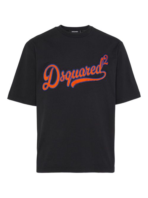 Sponge-patch T-shirt - Black