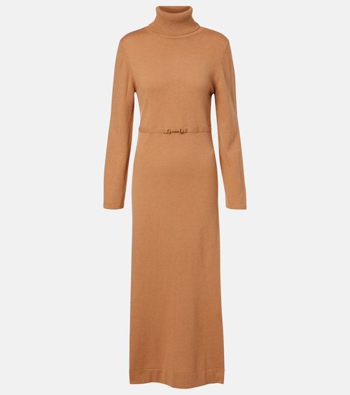 Elliette wool and cashmere midi dress