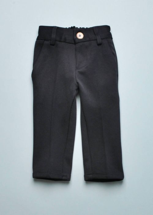 Boys Pantalone Slacks In Navy