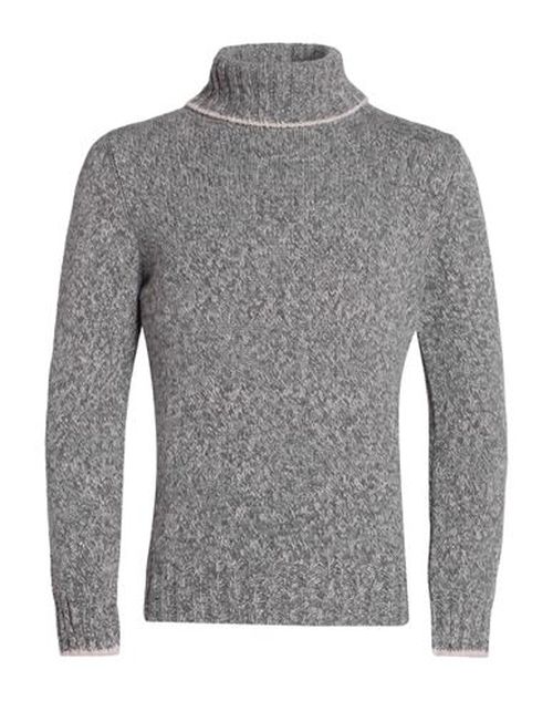 Man Turtleneck Grey Size 46 Virgin Wool, Geelong Wool
