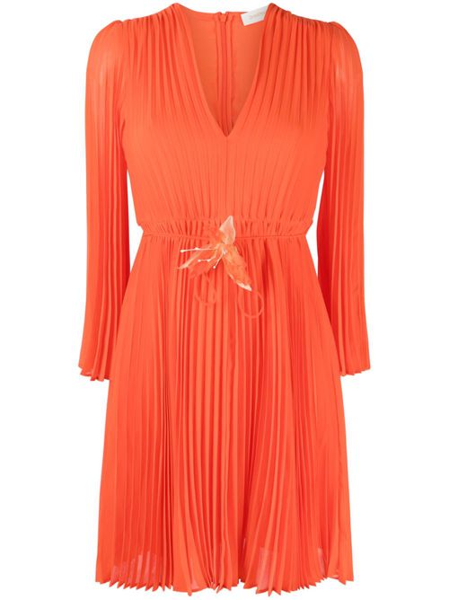 Sunray pleated minidress - Red