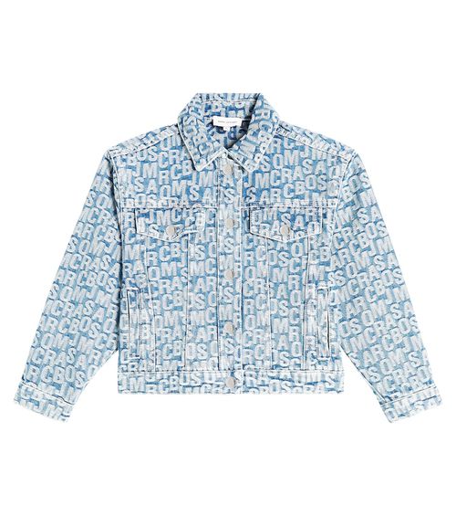 Printed denim jacket