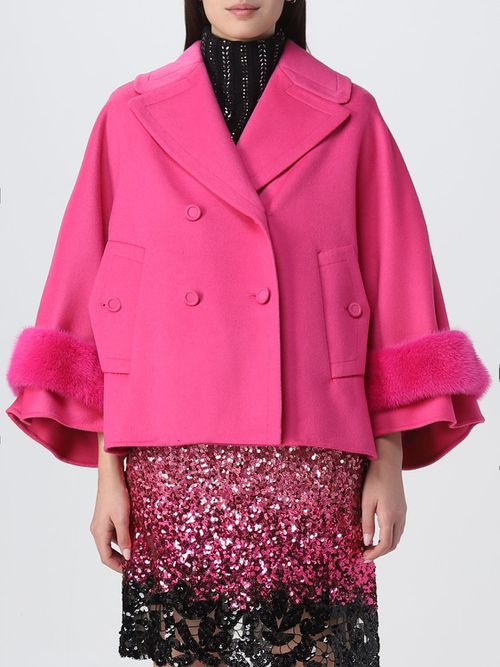 Coat Woman color Fuchsia