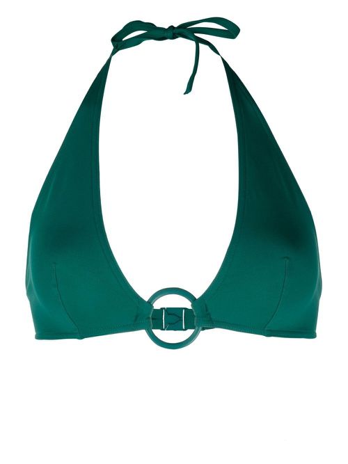 Leandra triangle bikini top - Green
