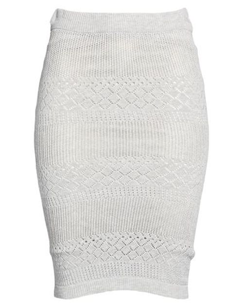 Woman Midi skirt Light grey Size 2 Viscose, Polyester