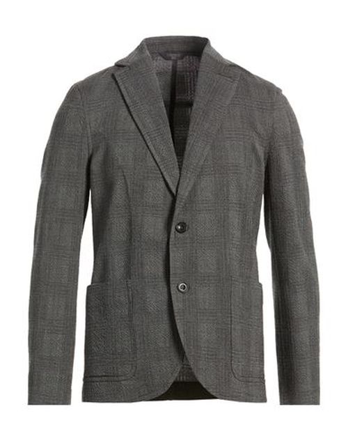 Man Blazer Grey Size 38 Virgin Wool, Elastane