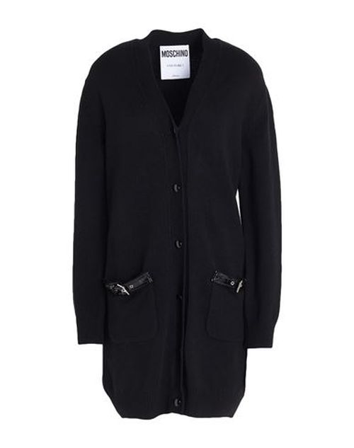 Couture Woman Cardigan Black Size 6 Cashmere, Wool, Polyester, Elastane