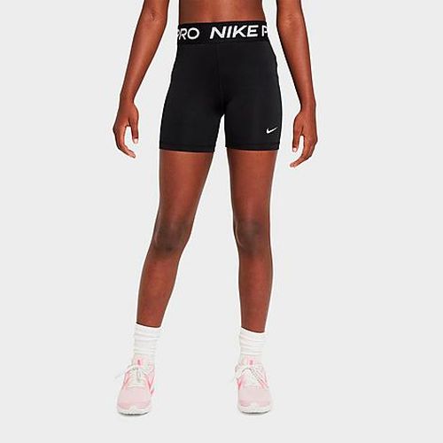 Girls' Big Kids Pro High-Waisted Bike Shorts in Black