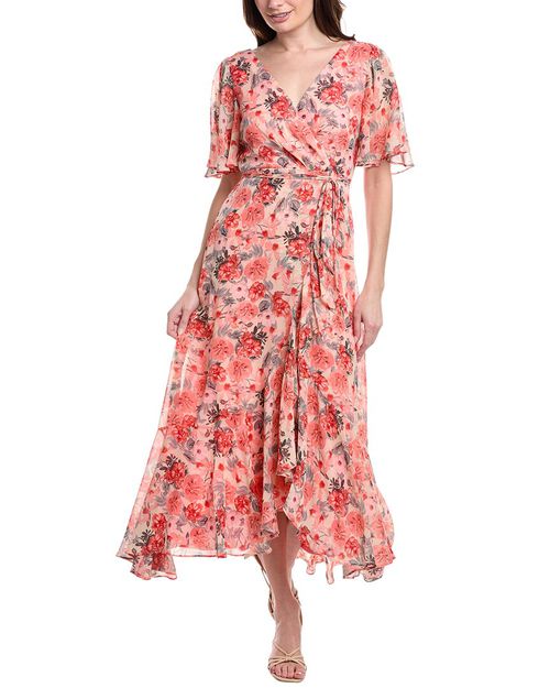 Taylor | Taylor Chiffon Faux Wrap Maxi Dress | Realry