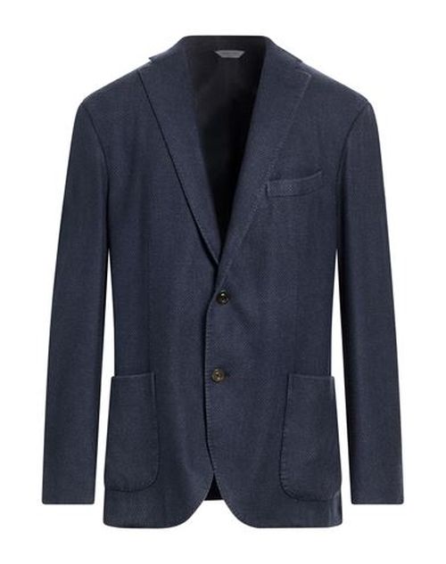 Man Blazer Navy Size 38 Cashmere, Virgin Wool, Polyester