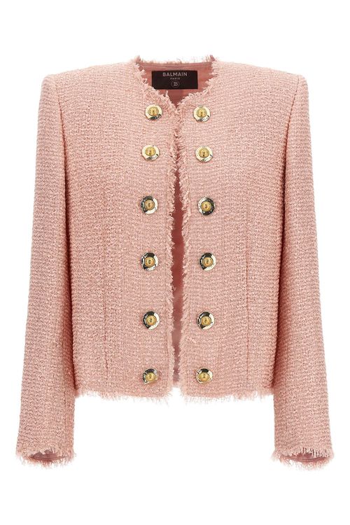 Sequin Tweed Blazer