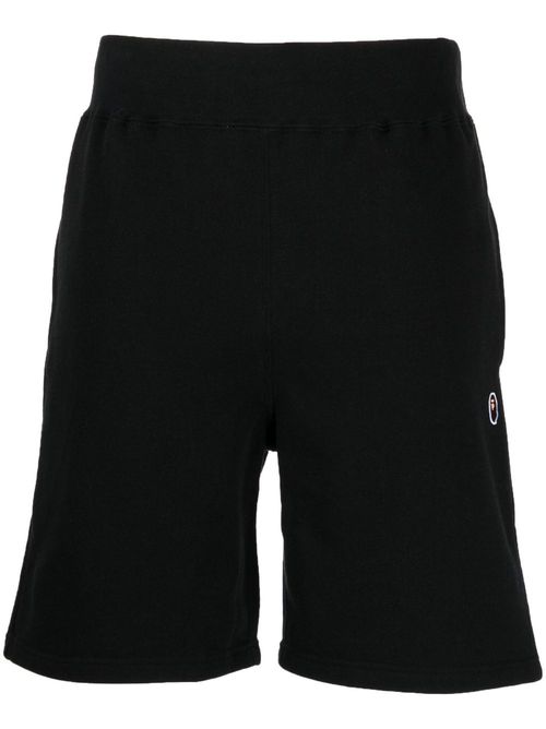 Ape Head One Point cotton shorts - Black