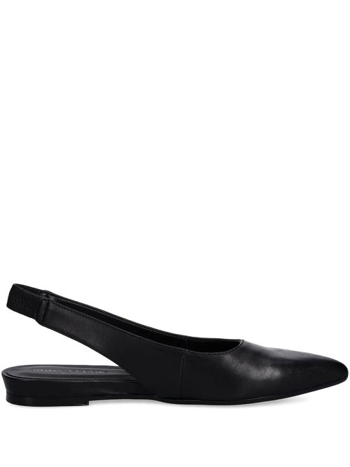 Slingback pointed-toe ballet flats - Black
