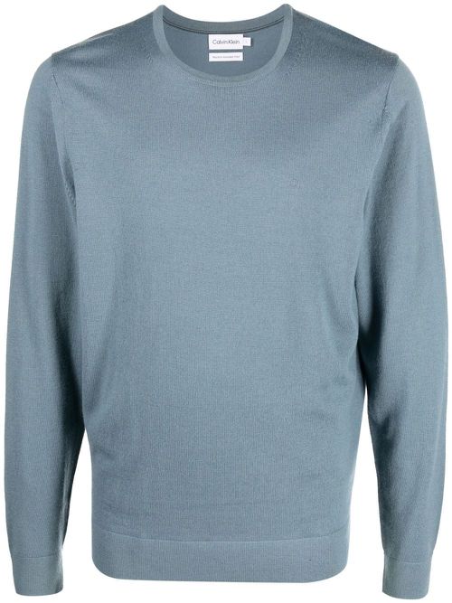Superior wool crewneck jumper - Grey
