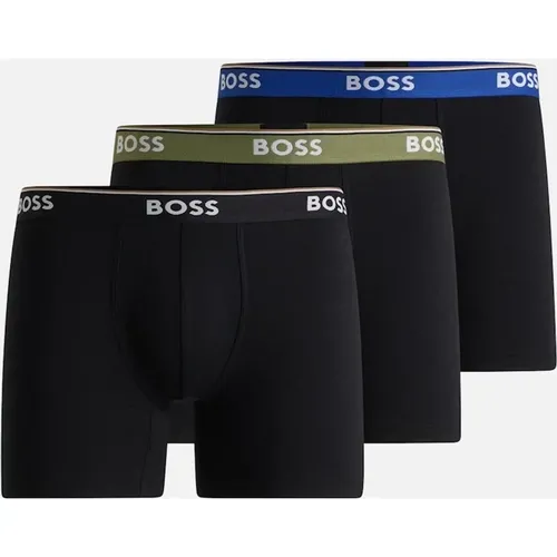 Hugo Boss Men's 3-Pack Power Boxer Briefs, Black - Size: 32/34/35