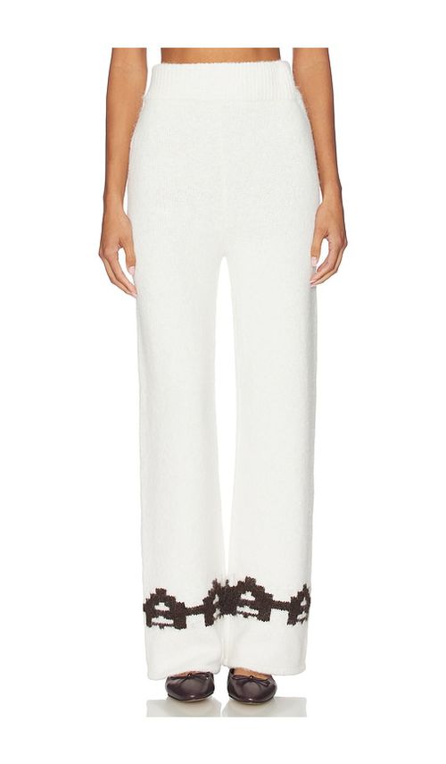 & Reckless Janine Trouser in White,Chocolate. - XS also in L