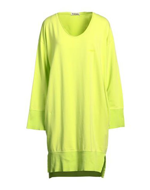 Woman Mini dress Lime green Size XS Cotton, Modal, Elastane