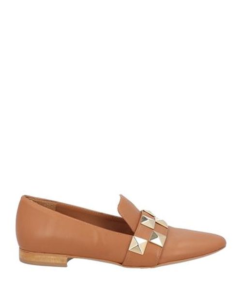 Ovyé Woman Loafers Camel Size 8 Leather