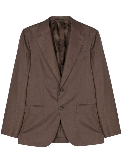 Americana single-breasted blazer - Brown