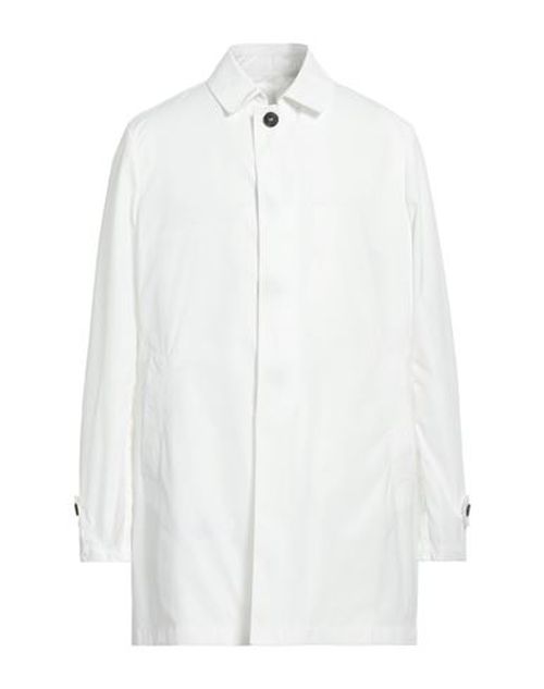 Brian Dales Man Overcoat & Trench Coat White Size 42 Polyester
